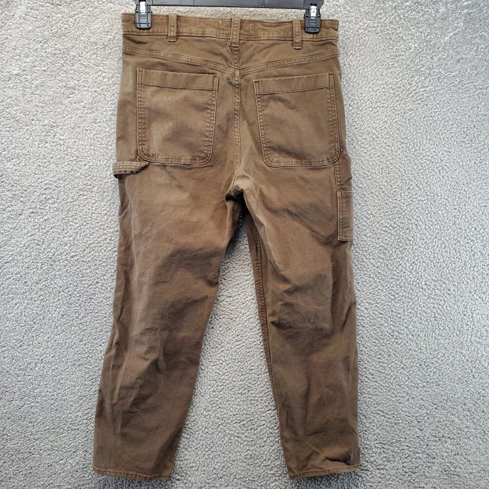 A&F Abercrombie & Fitch Stretch Denim 30X30 Utility 90s Straight Jean Dark Brown
